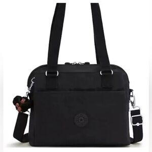 NEW KIPLING BLACK TONAL FELICITY SHOULDER BAG